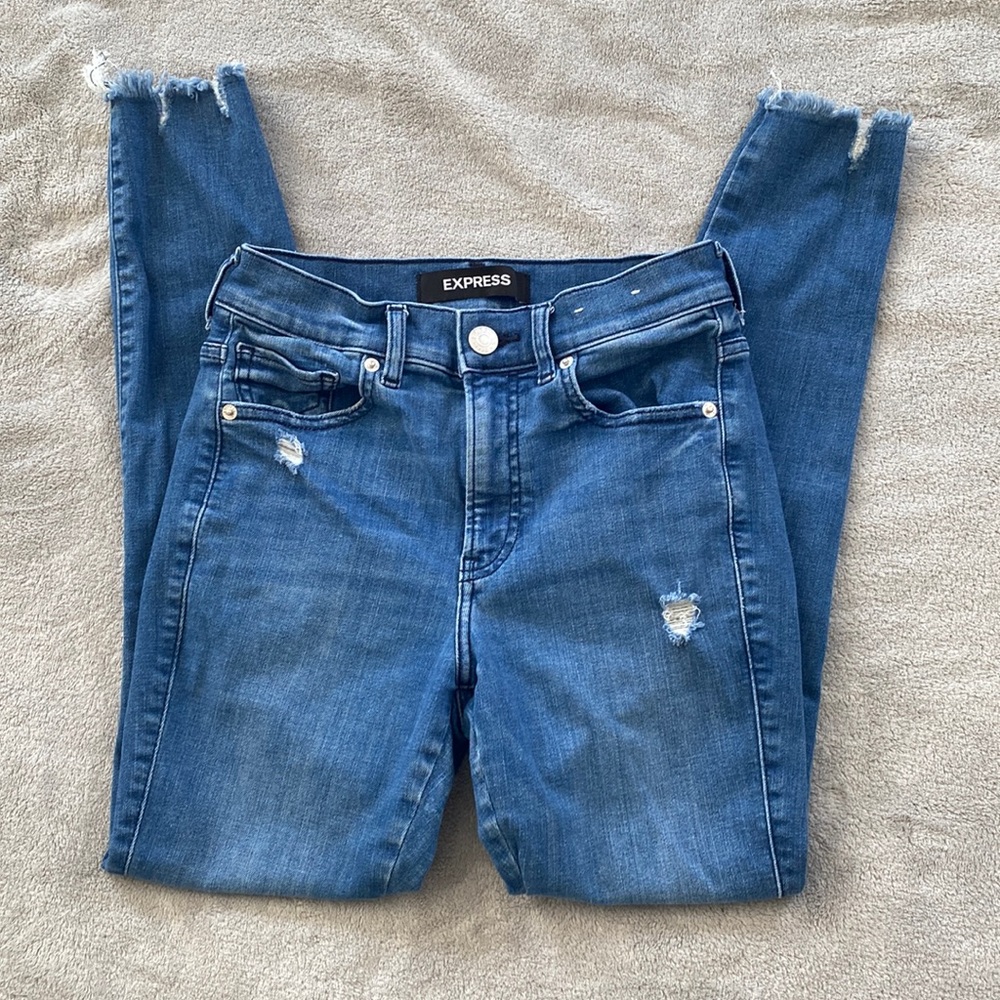 Express Ankle Legging Jeans - Hyper Stretch material